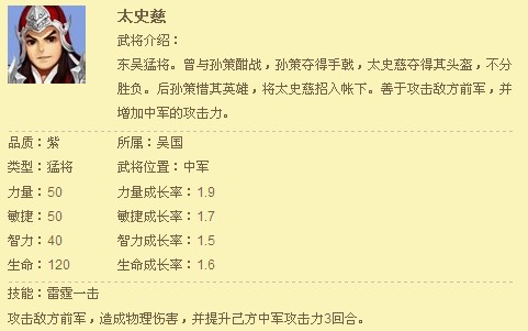 龙将太史慈